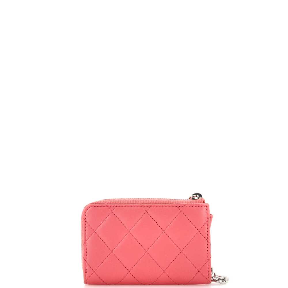 CHANEL CC Key Pouch Quilted Lambskin - image 3