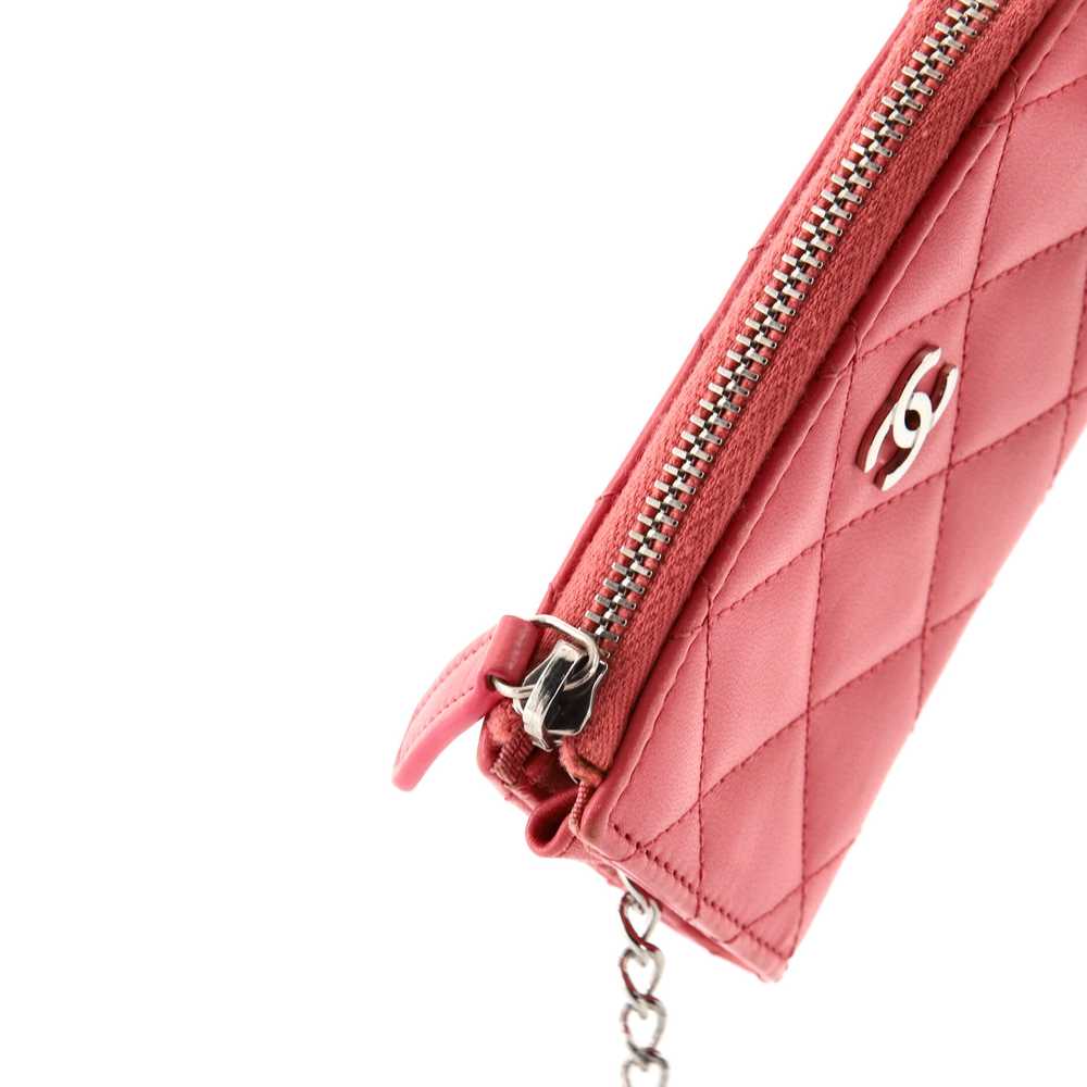CHANEL CC Key Pouch Quilted Lambskin - image 7