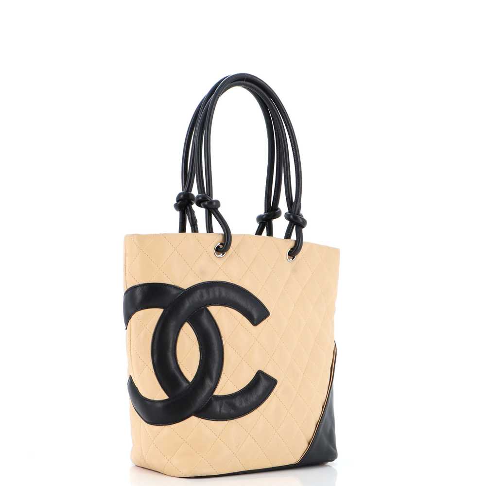 CHANEL Cambon Tote Quilted Leather Medium - image 3