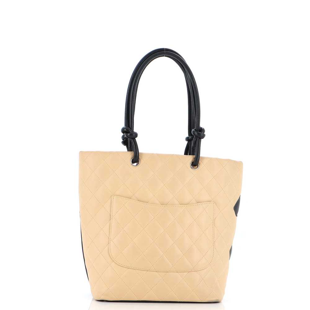 CHANEL Cambon Tote Quilted Leather Medium - image 4