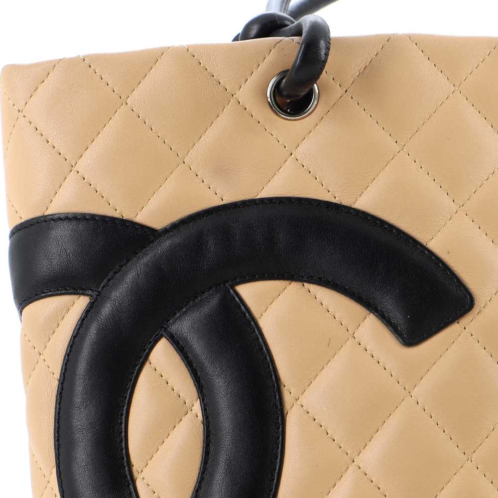 CHANEL Cambon Tote Quilted Leather Medium - image 8