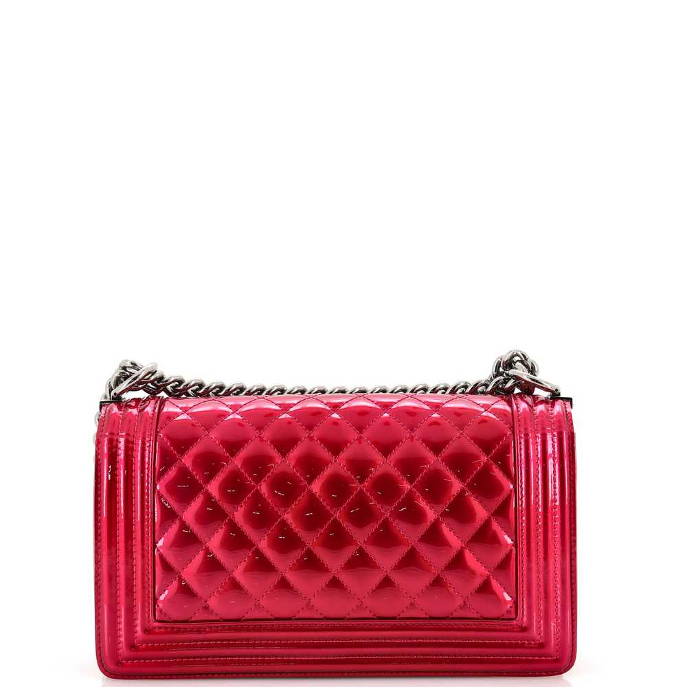 CHANEL Boy Flap Bag Quilted Patent Old Medium - image 3