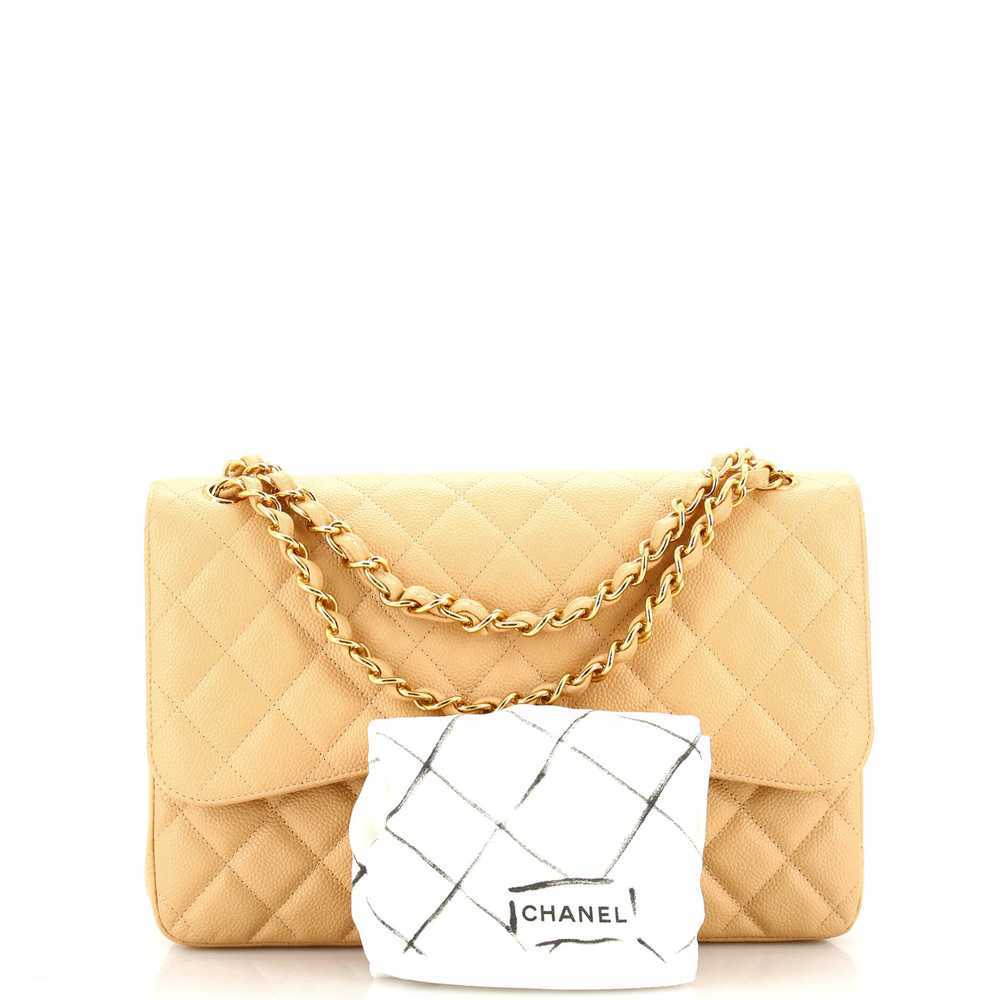 CHANEL Classic Double Flap Bag Quilted Caviar Jum… - image 2