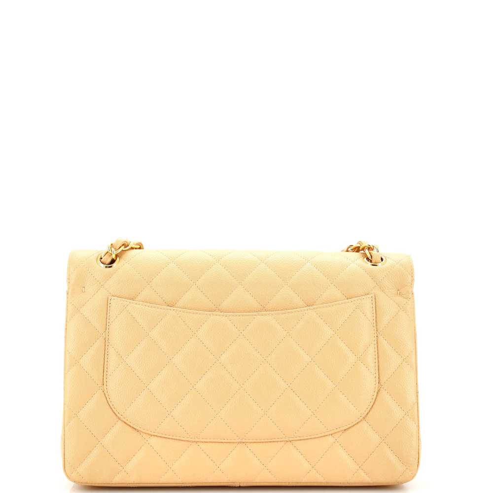 CHANEL Classic Double Flap Bag Quilted Caviar Jum… - image 4
