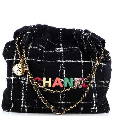 CHANEL 22 Chain Hobo Quilted Wool Tweed Medium