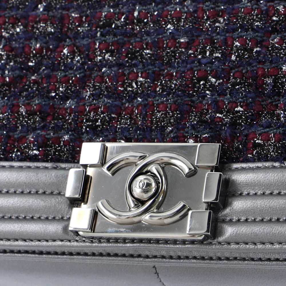 CHANEL Boy Flap Bag Tweed and Leather Old Medium - image 6