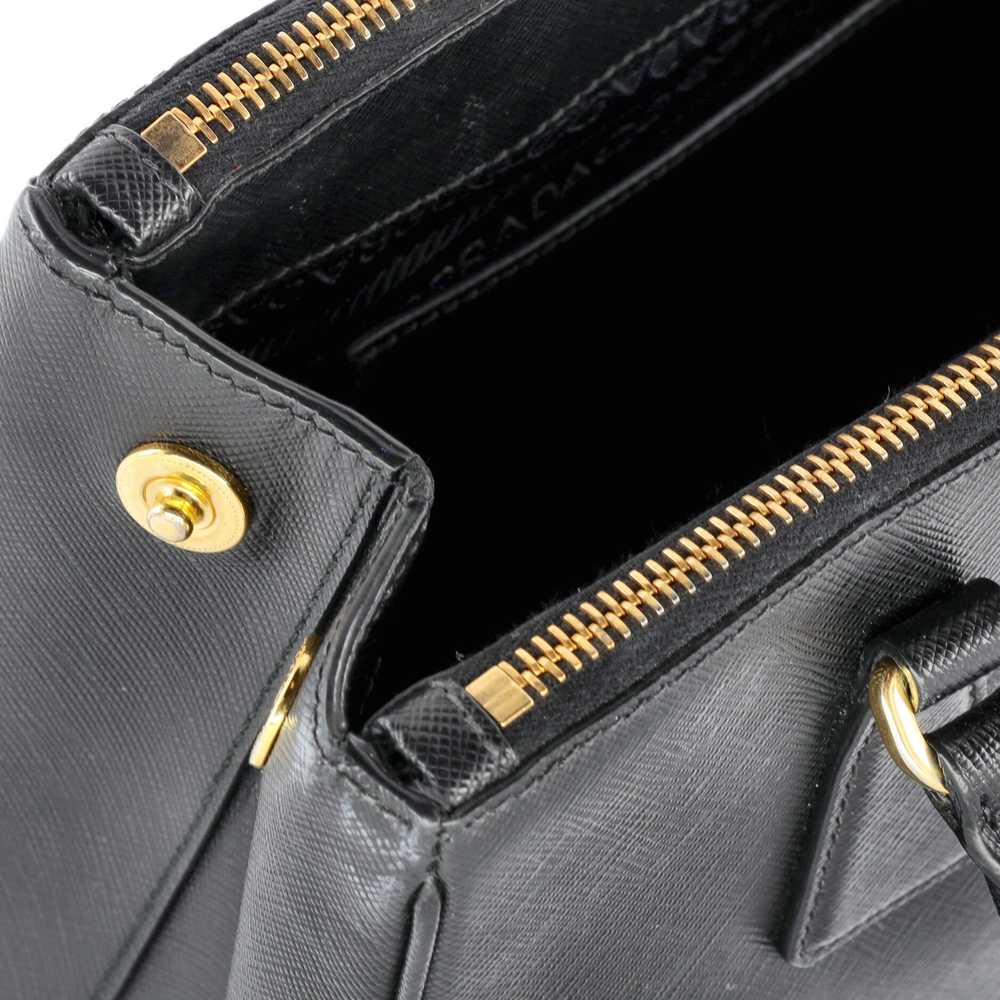 PRADA Double Zip Lux Tote Saffiano Leather Small - image 7