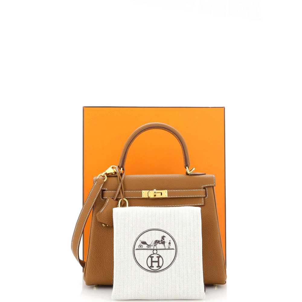 Hermes Kelly Handbag Gold Togo with Gold Hardware… - image 2