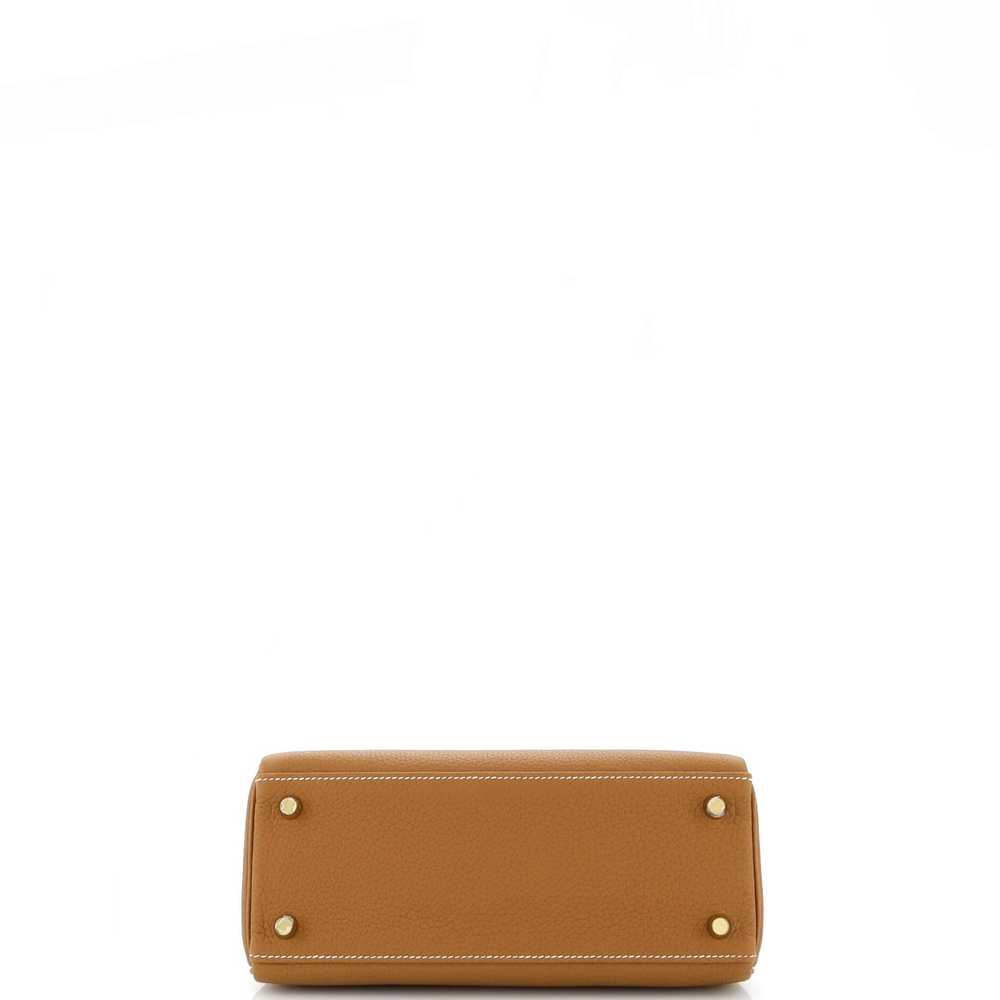 Hermes Kelly Handbag Gold Togo with Gold Hardware… - image 5