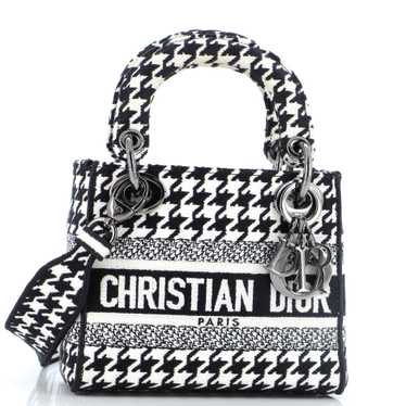 Christian Dior Lady D-Lite Bag Houndstooth Canvas… - image 1