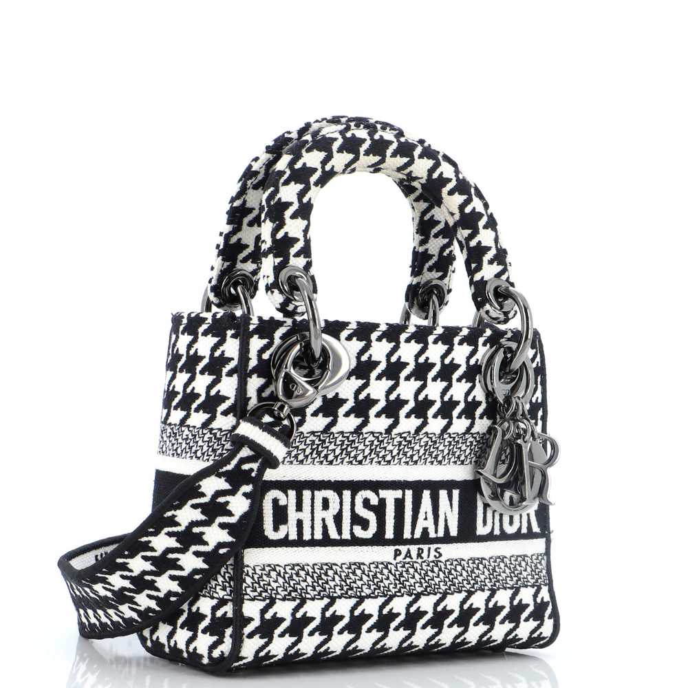 Christian Dior Lady D-Lite Bag Houndstooth Canvas… - image 2