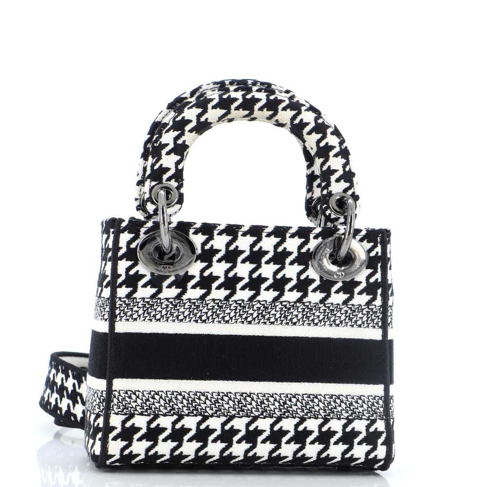 Christian Dior Lady D-Lite Bag Houndstooth Canvas… - image 3