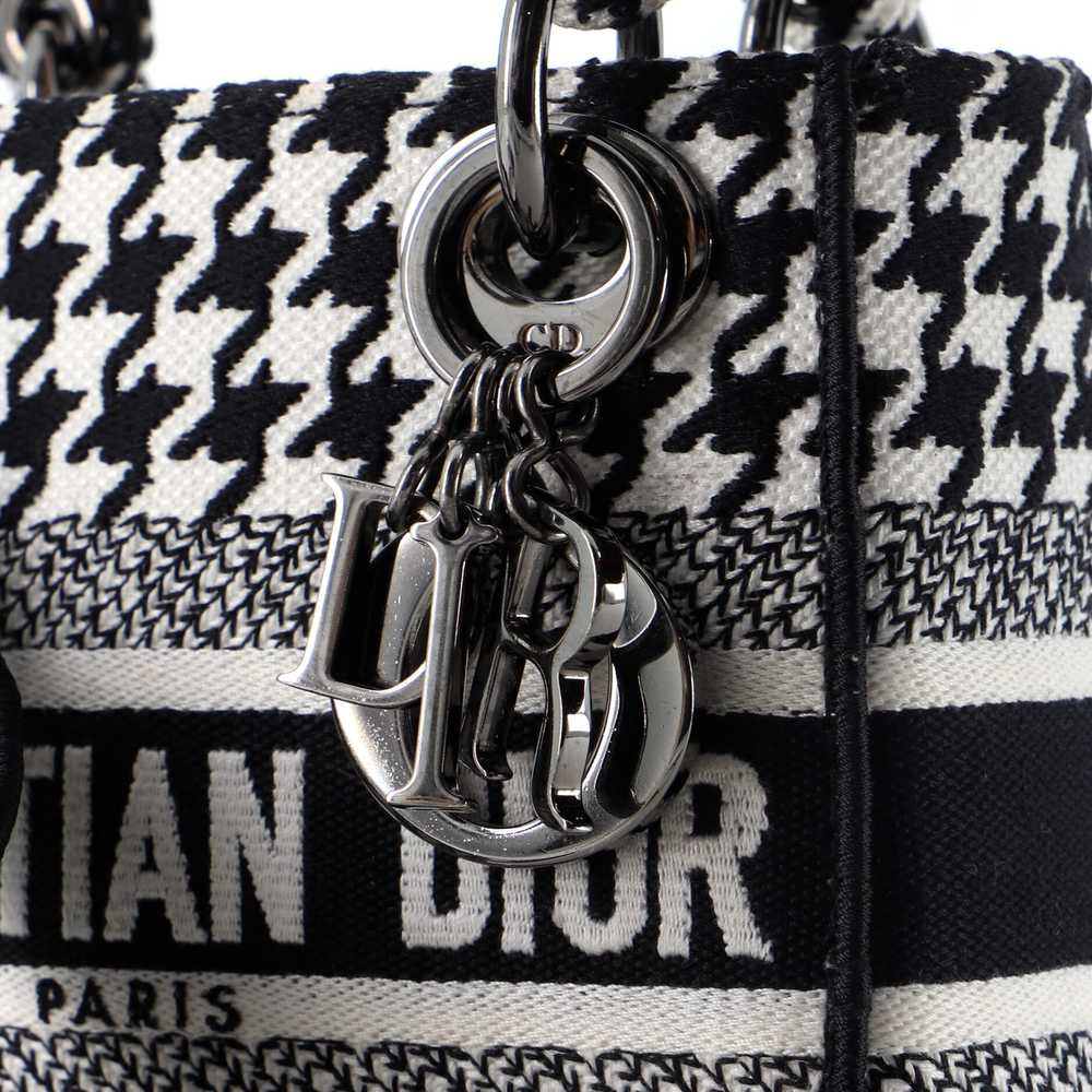 Christian Dior Lady D-Lite Bag Houndstooth Canvas… - image 6