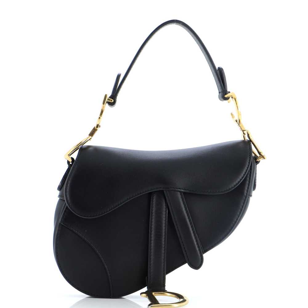 Christian Dior Saddle Handbag Leather Mini - image 1