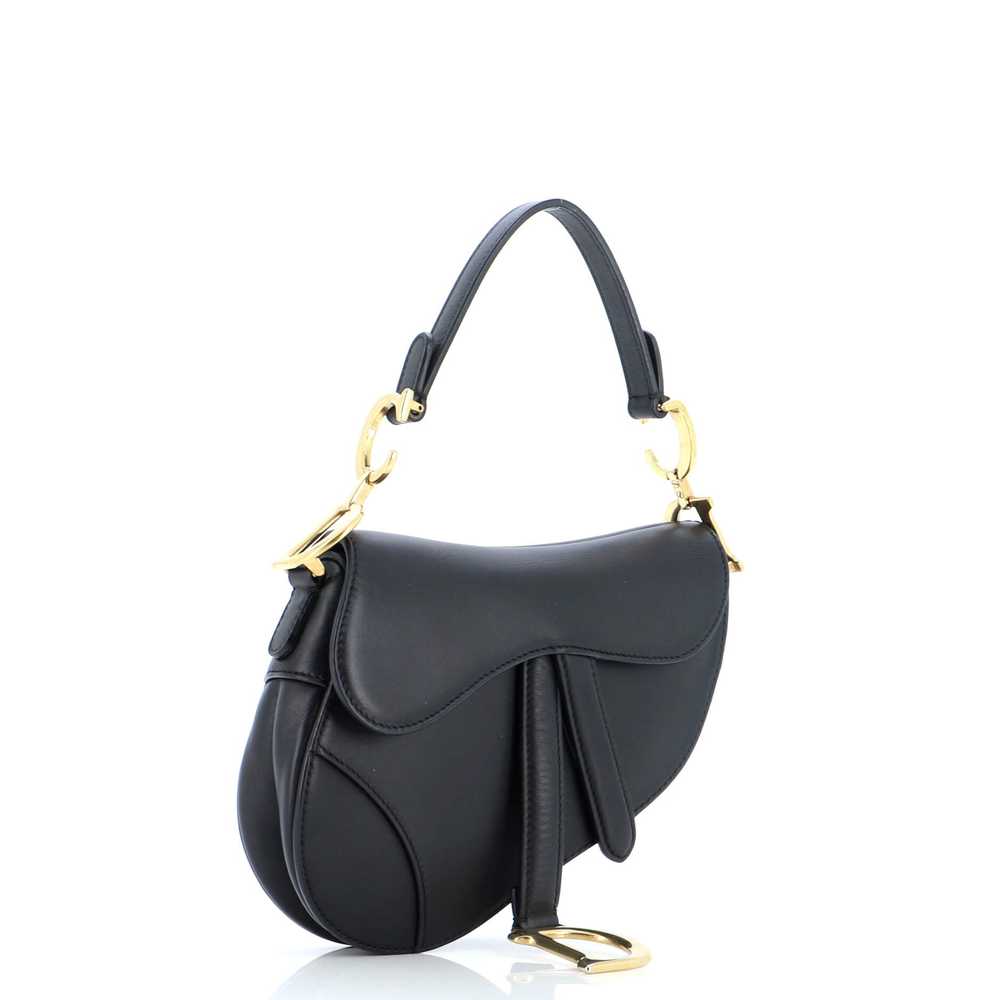 Christian Dior Saddle Handbag Leather Mini - image 2
