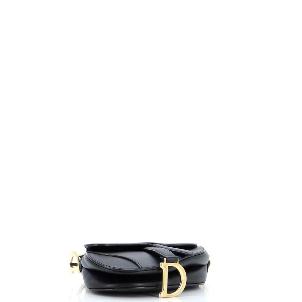 Christian Dior Saddle Handbag Leather Mini - image 4