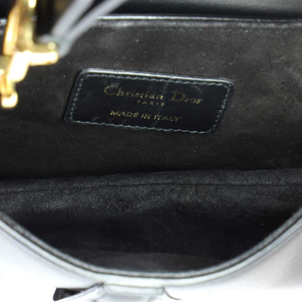 Christian Dior Saddle Handbag Leather Mini - image 5