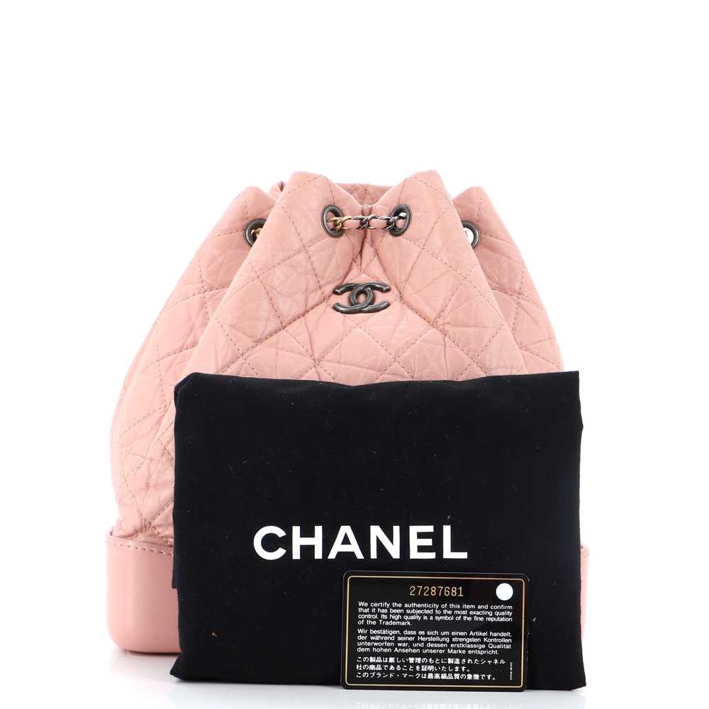 CHANEL Gabrielle Backpack Quilted Aged Calfskin M… - image 2