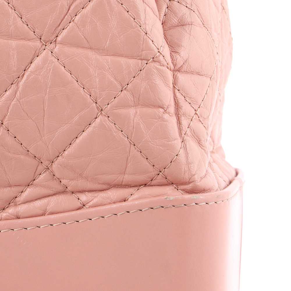 CHANEL Gabrielle Backpack Quilted Aged Calfskin M… - image 7