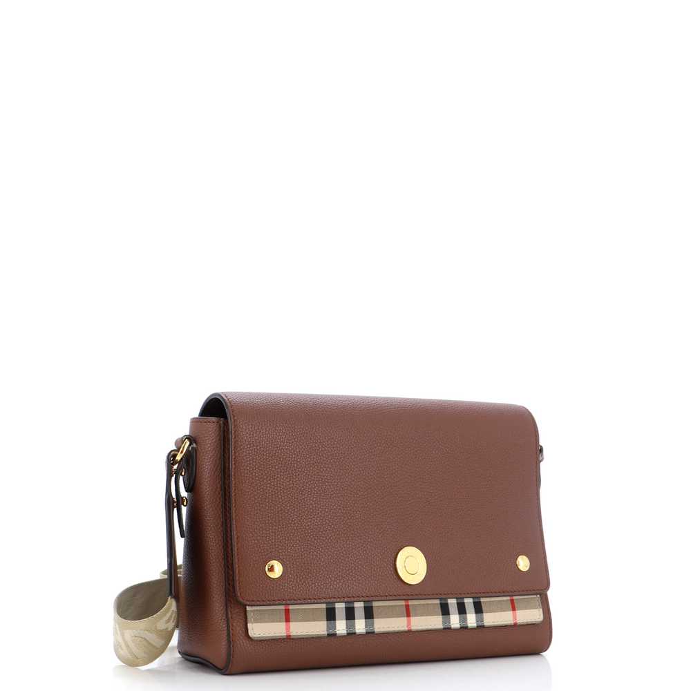 Burberry Note Crossbody Bag Leather with Vintage … - image 2