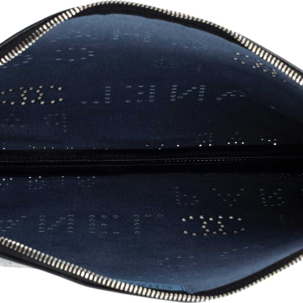 CHANEL Logo Eyelets Clutch Perforated Calfskin - image 5