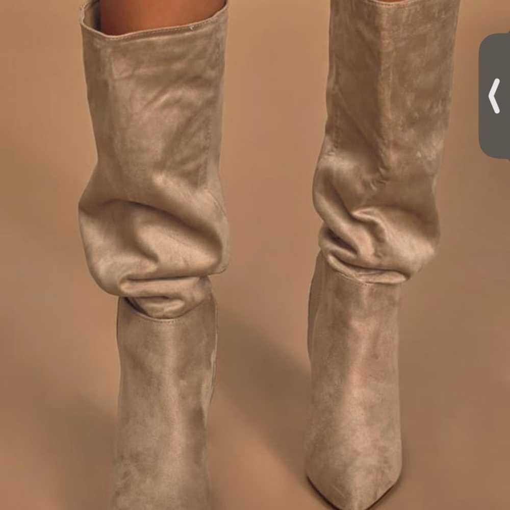 Suede Knee High Boots - image 2