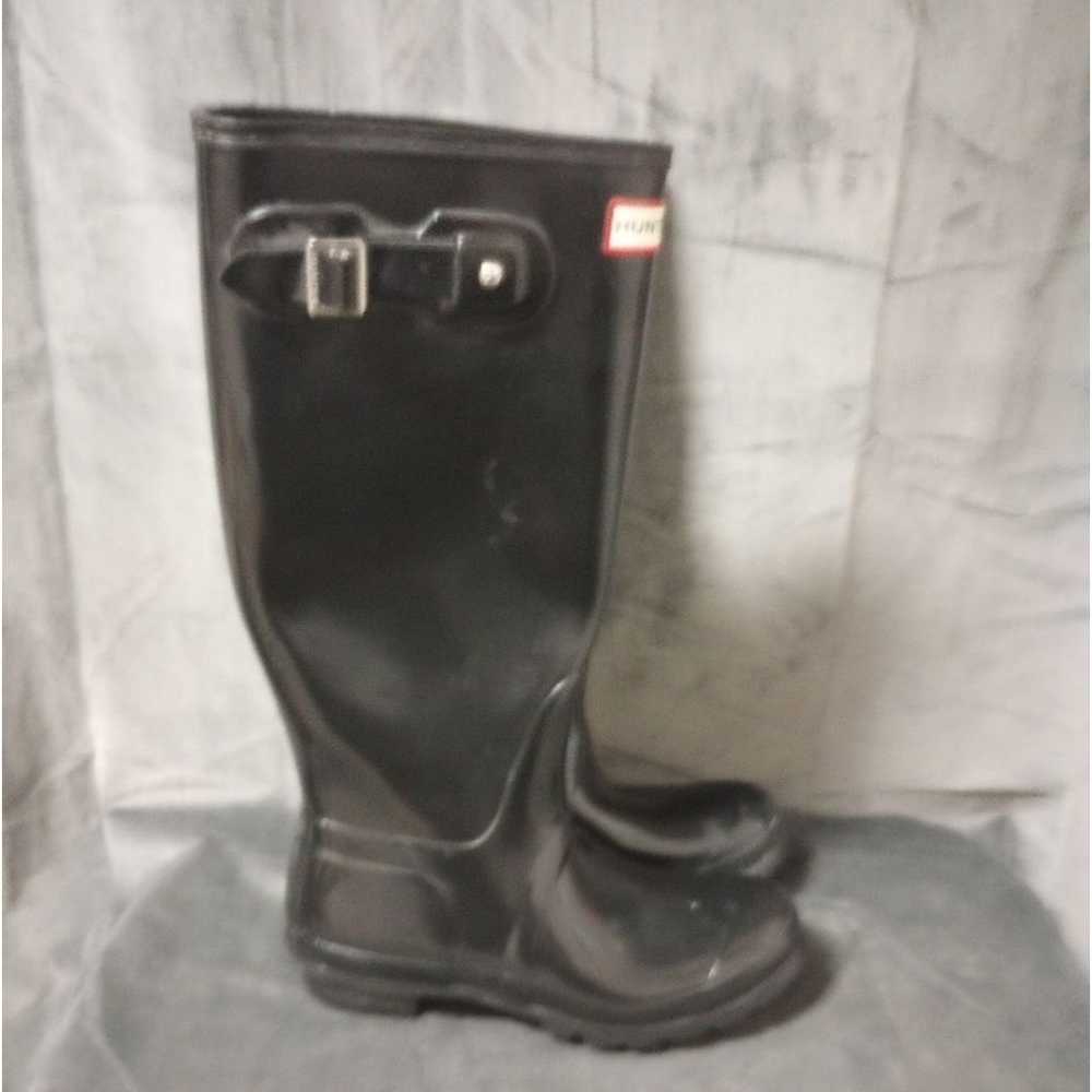 Hunter Original Tall Rain Boots Size 7 GUC - image 2