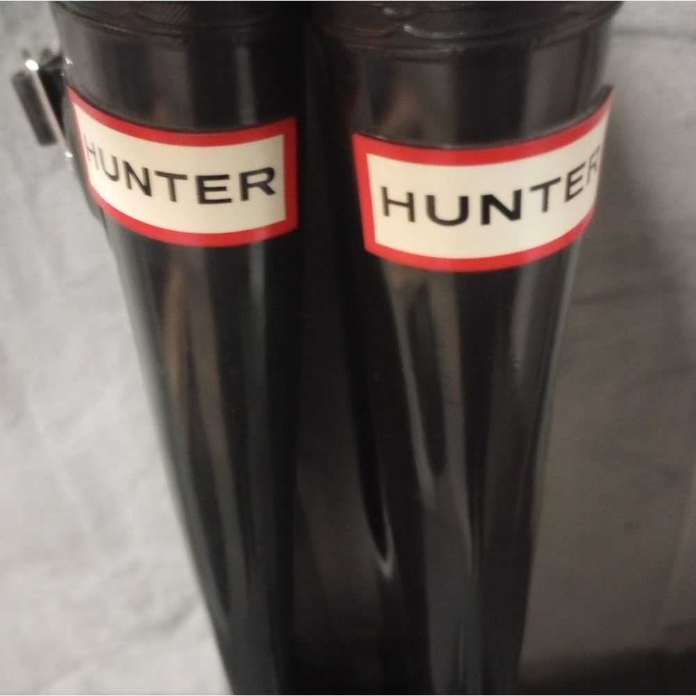 Hunter Original Tall Rain Boots Size 7 GUC - image 4