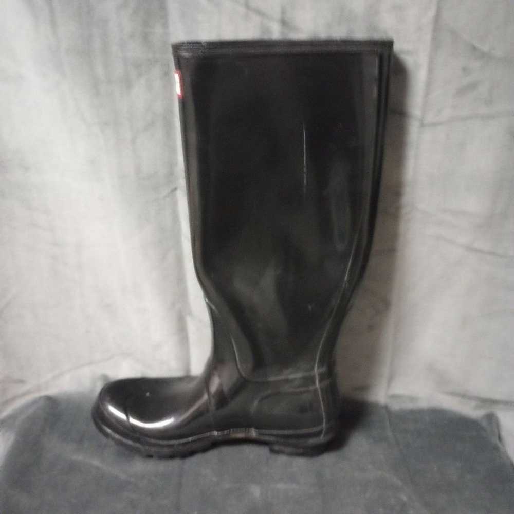 Hunter Original Tall Rain Boots Size 7 GUC - image 6