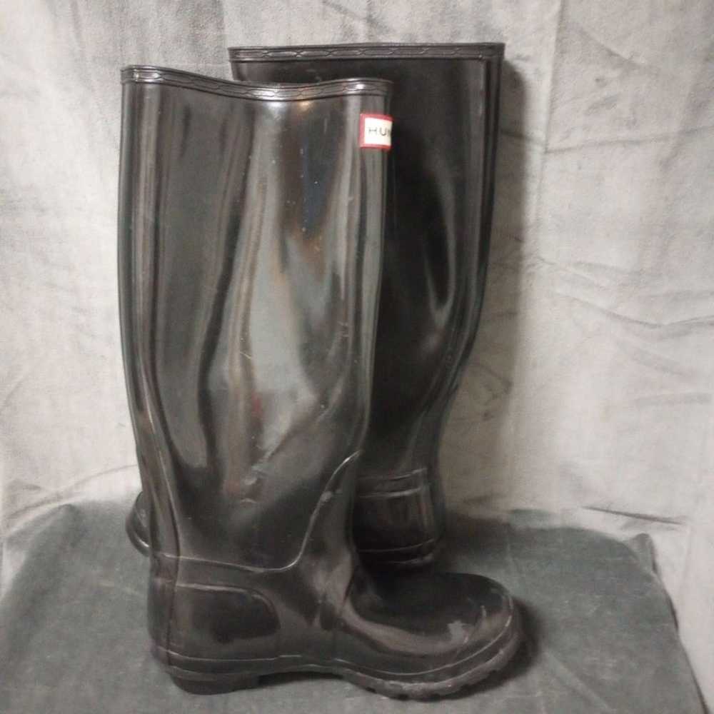 Hunter Original Tall Rain Boots Size 7 GUC - image 7