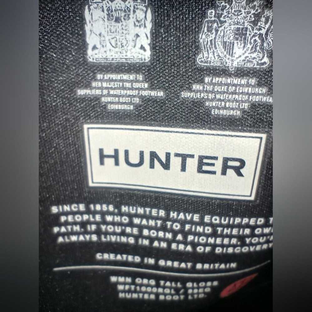 Hunter Original Tall Rain Boots Size 7 GUC - image 9