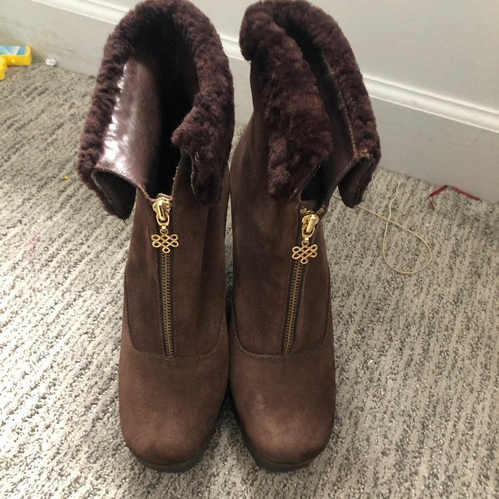 diane von furstenberg shearling boots - image 2