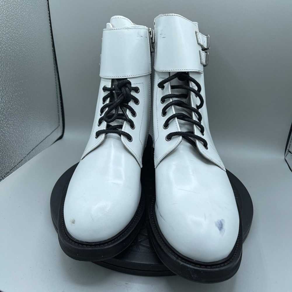 ALLSAINTS Brigade White Leather Combat Boots Size… - image 5