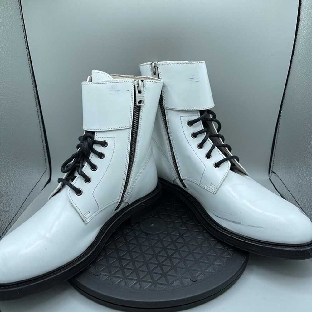 ALLSAINTS Brigade White Leather Combat Boots Size… - image 7