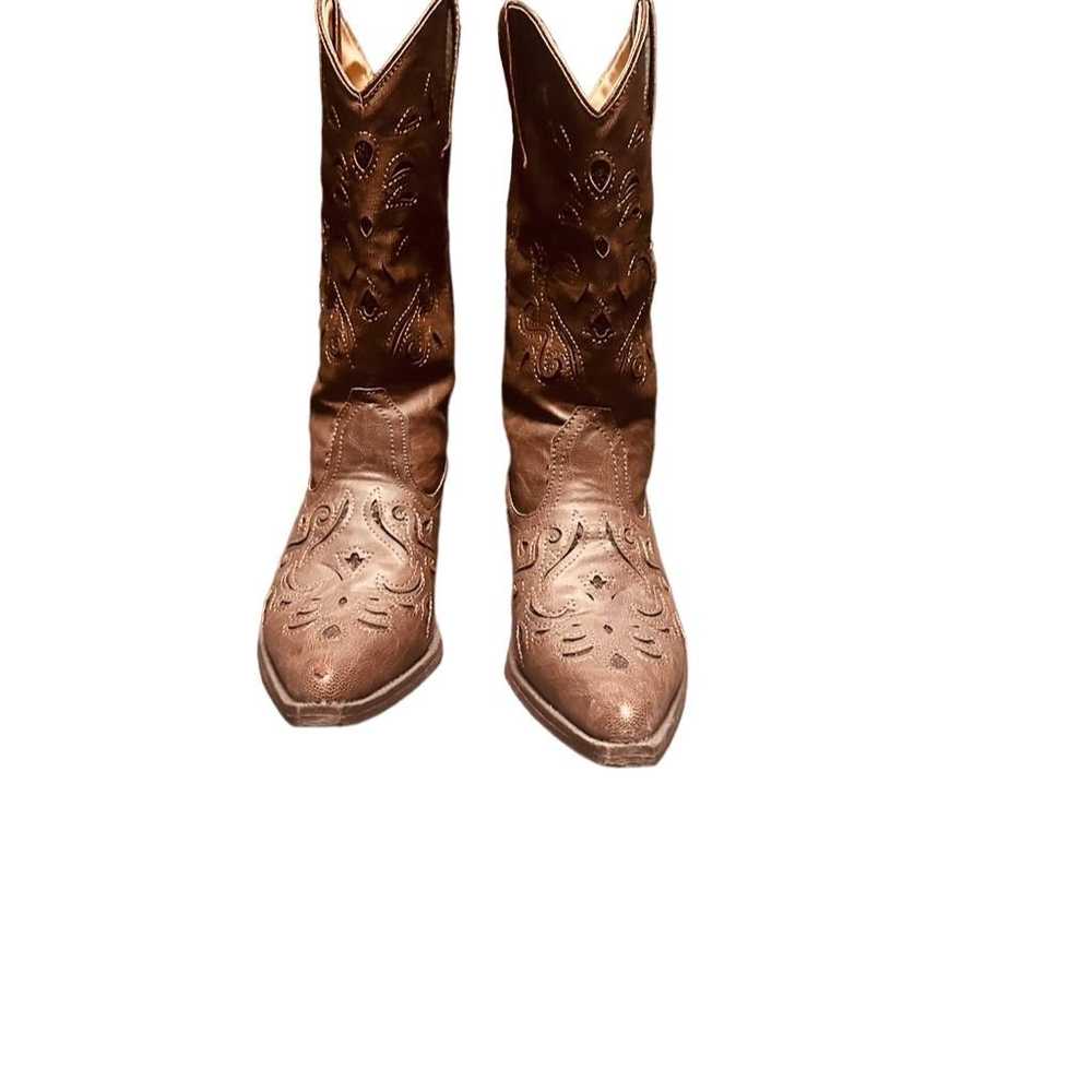 Roper Women's Brown Western Boots Riley Flowers R… - image 2