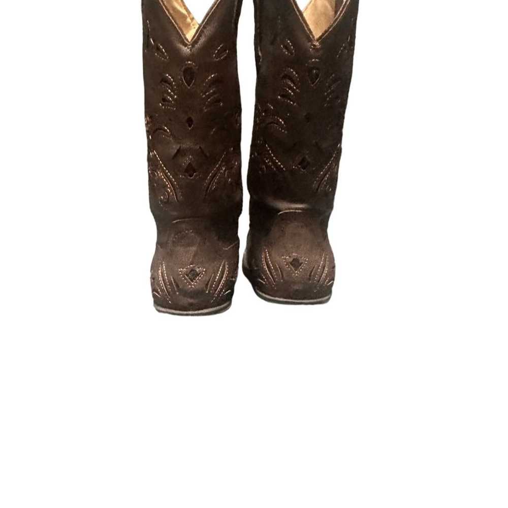 Roper Women's Brown Western Boots Riley Flowers R… - image 4
