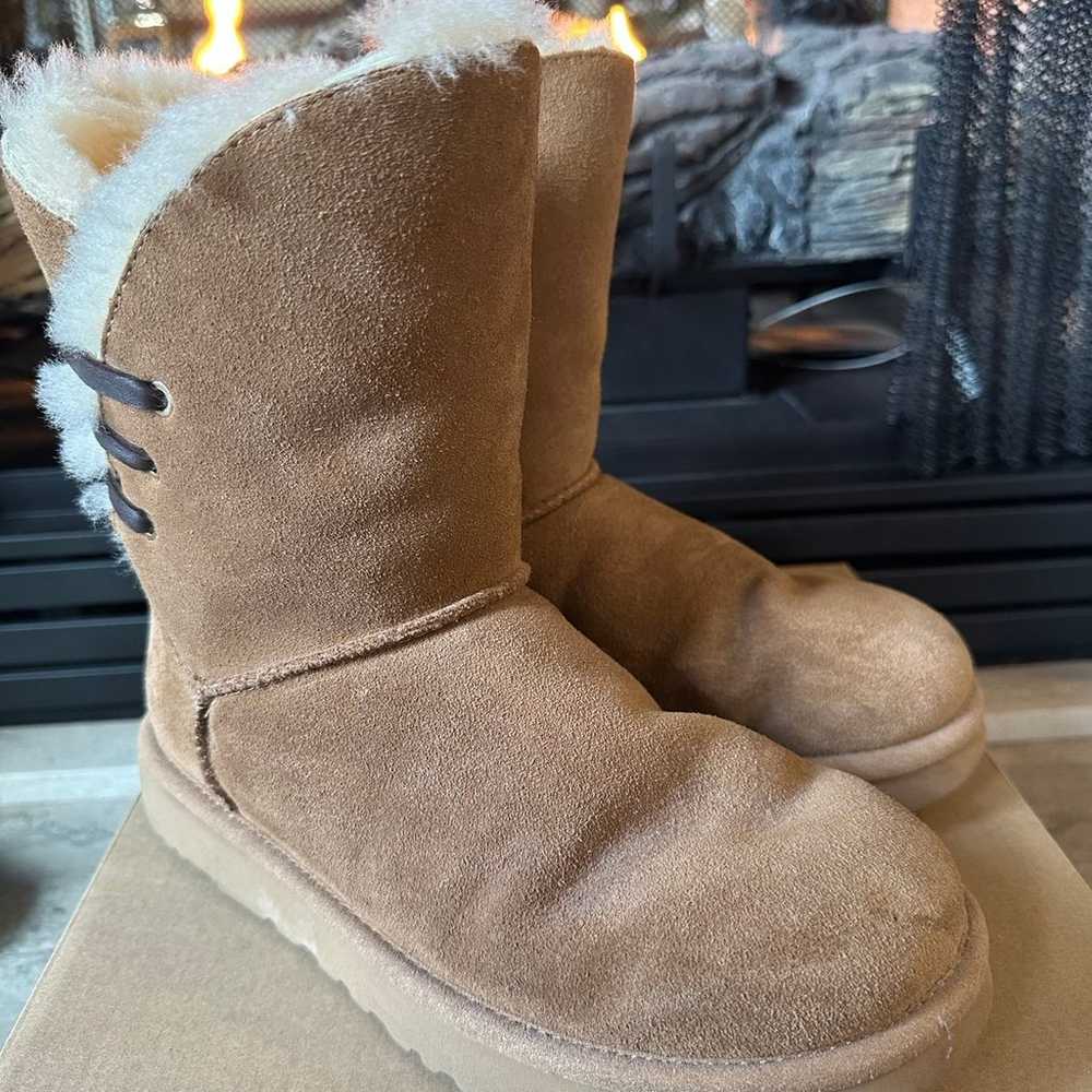 Authentic ugg like new chestnut Constantine boots… - image 11