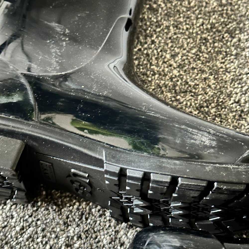 UGG Shaye Rain Tall Boots Waterproof Gloss Black … - image 10