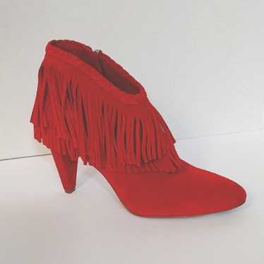 New Vince Camuto Double Layered Fringe Suede Leat… - image 1
