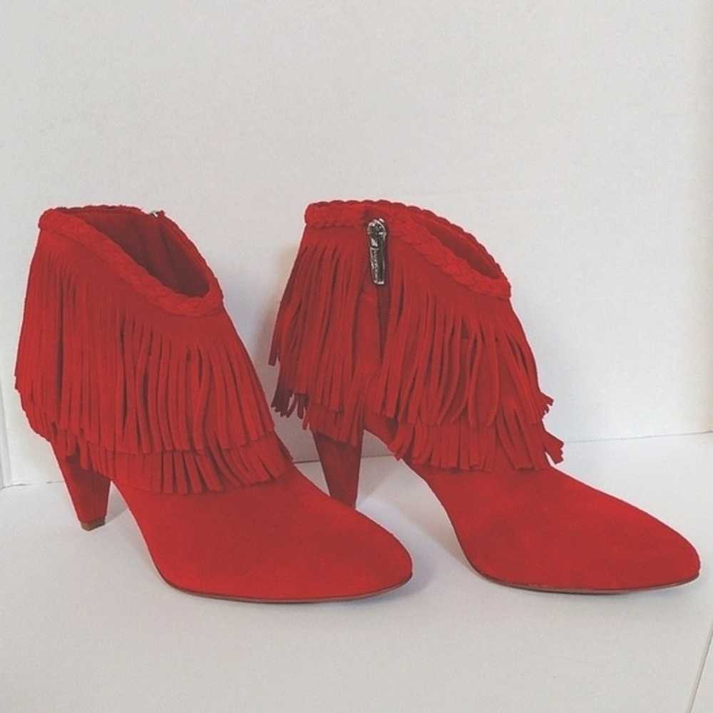 New Vince Camuto Double Layered Fringe Suede Leat… - image 2