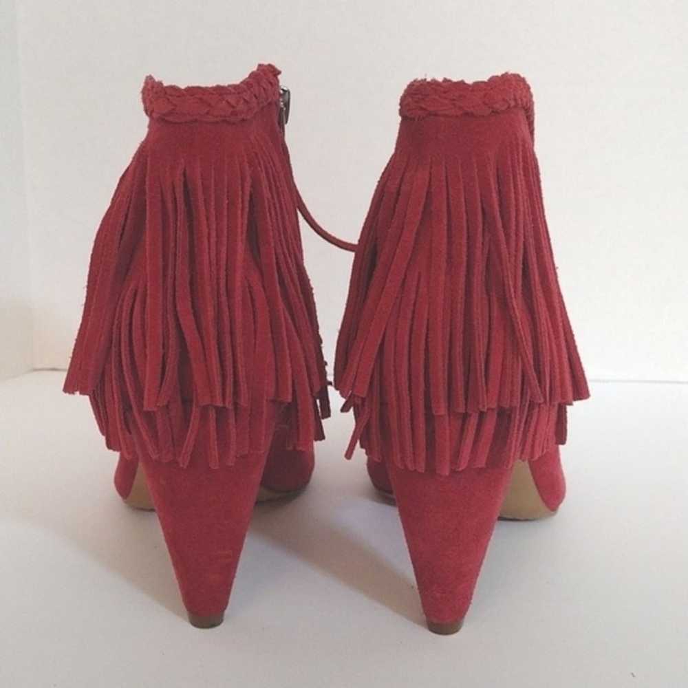 New Vince Camuto Double Layered Fringe Suede Leat… - image 5