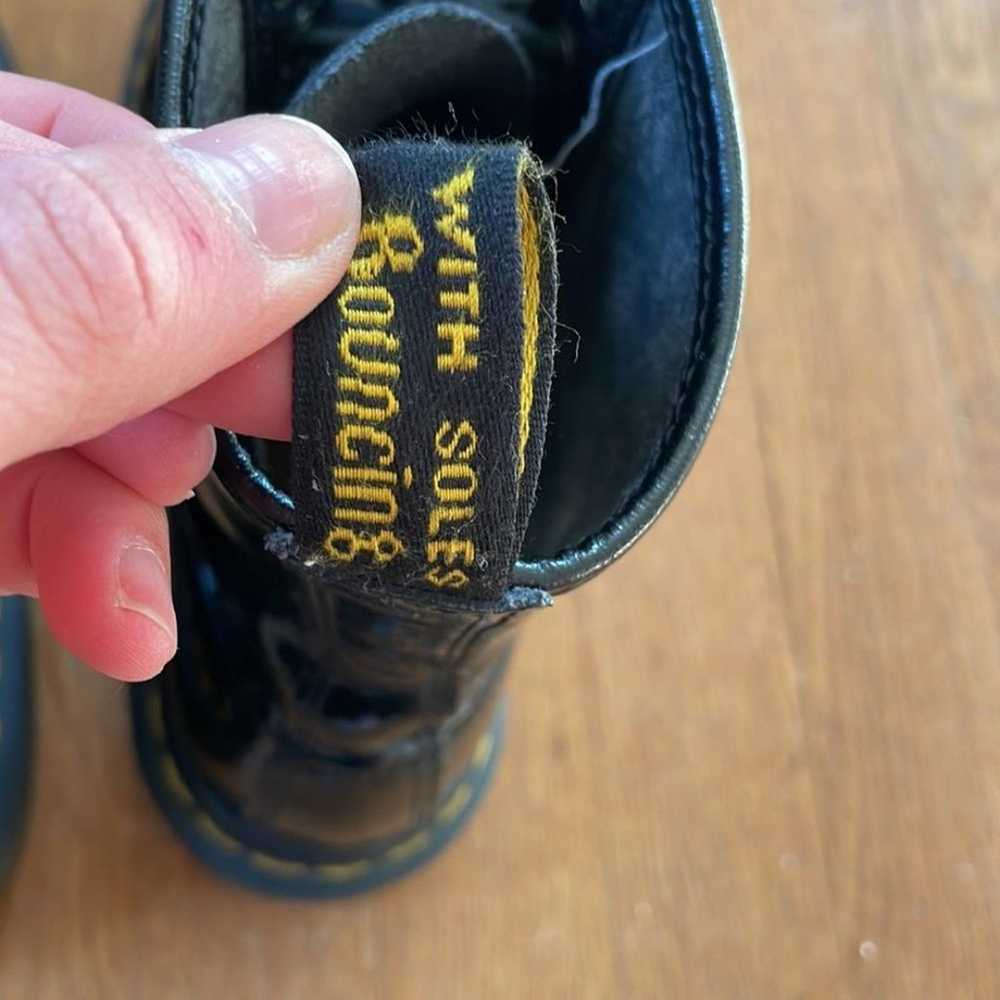 Dr. Martens 1460 W Patent Leather Boots Black Siz… - image 11