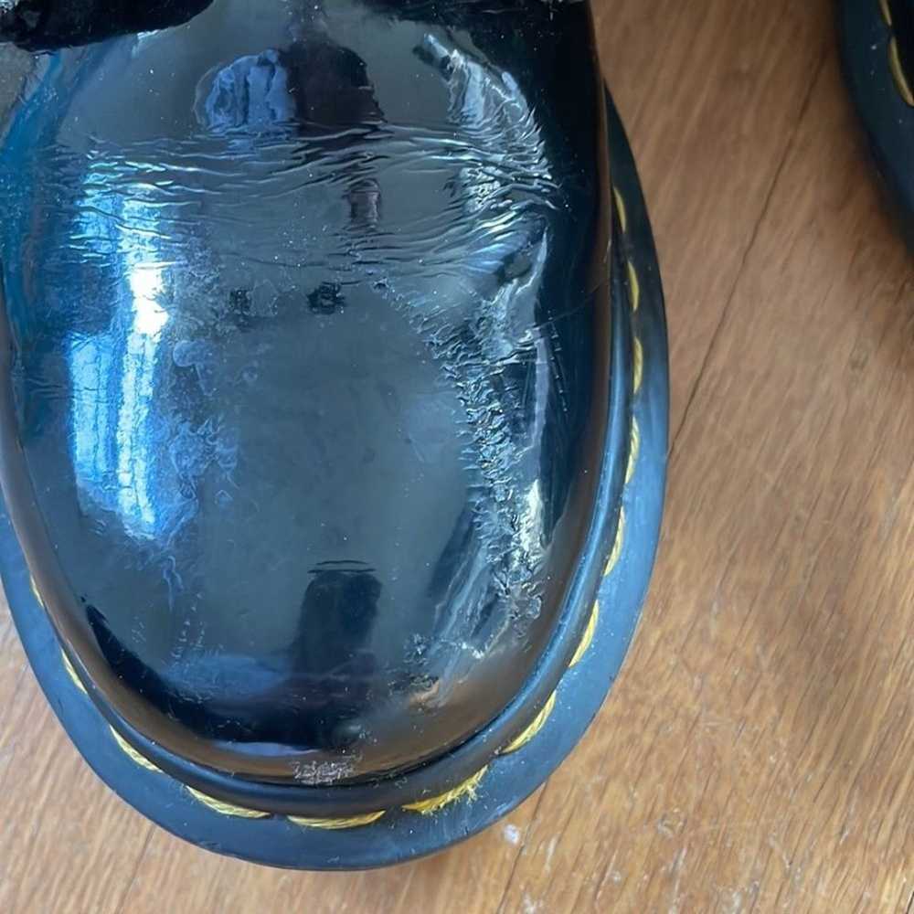 Dr. Martens 1460 W Patent Leather Boots Black Siz… - image 3