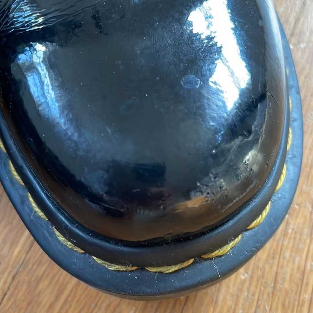 Dr. Martens 1460 W Patent Leather Boots Black Siz… - image 4