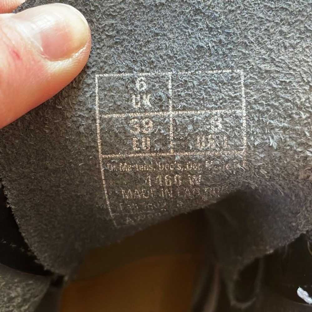Dr. Martens 1460 W Patent Leather Boots Black Siz… - image 9