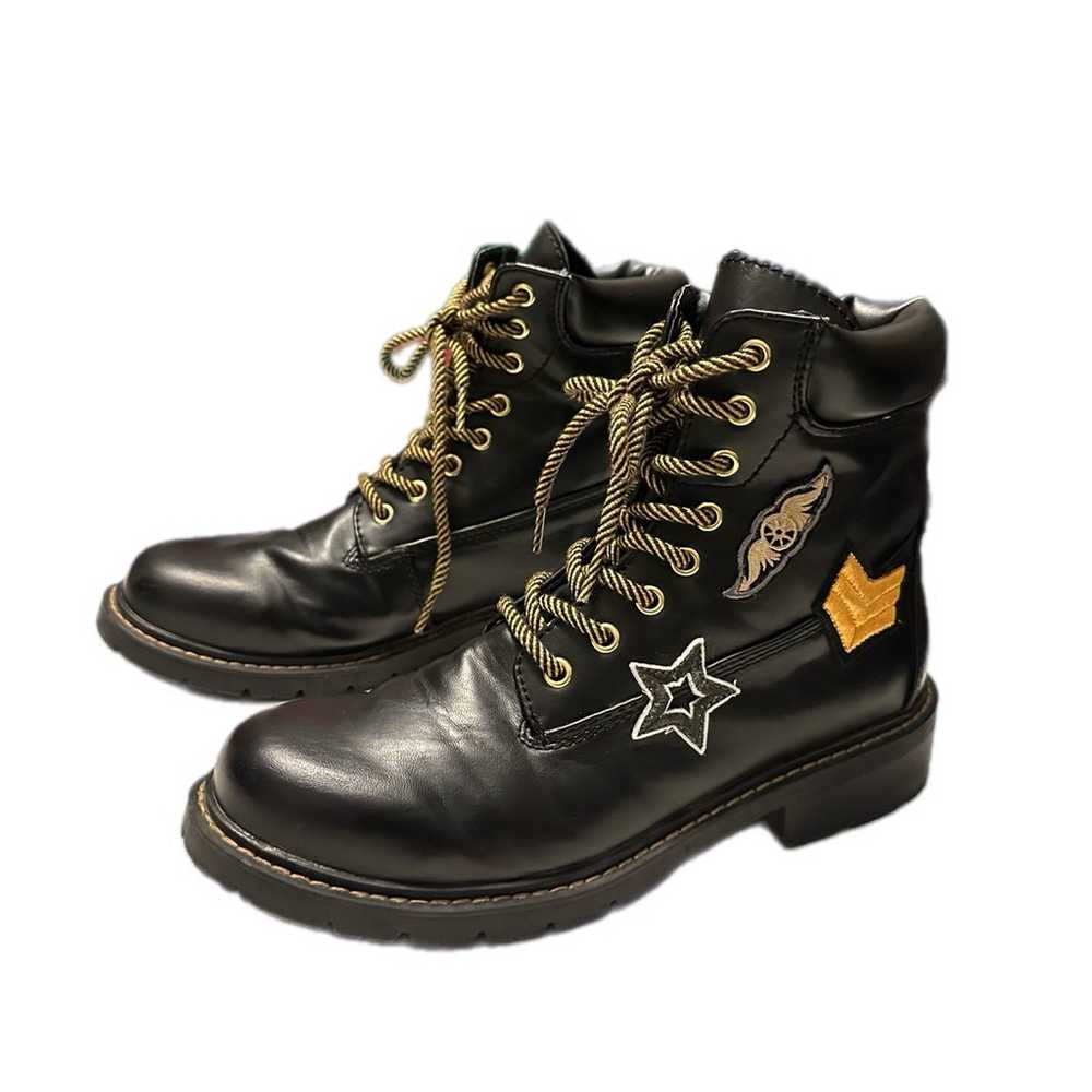 Sugar Black Boots w/patches - image 5