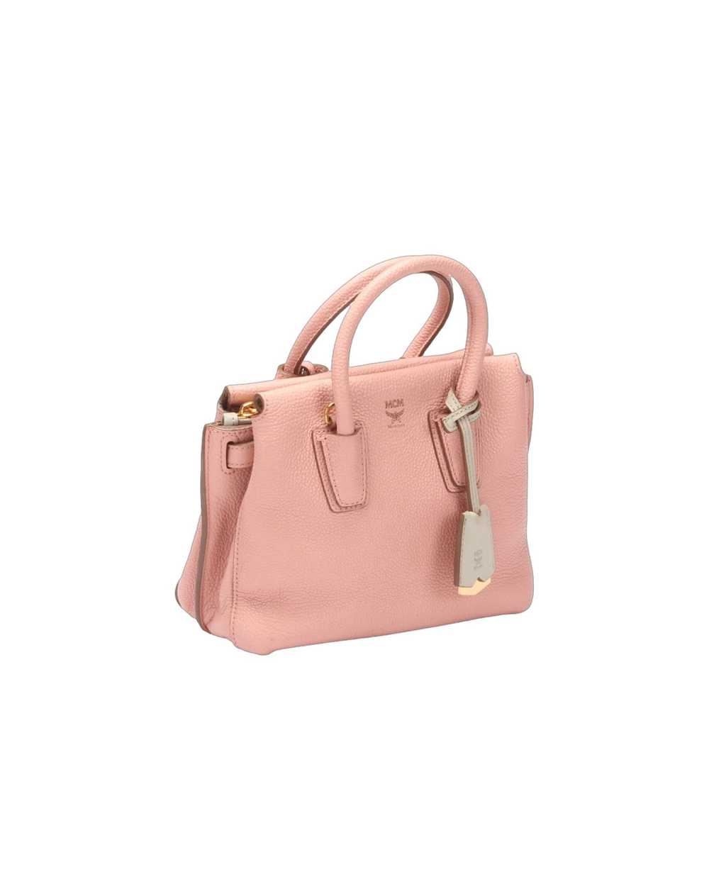 MCM Lightly Worn Pink Mini Tote Bag - image 4