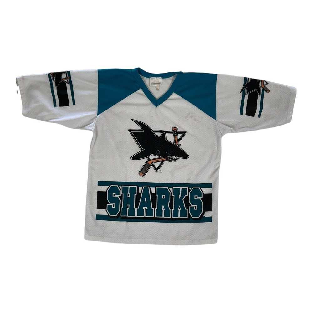 Vintage Vintage San Jose Sharks Jersey Size S/M 9… - image 1
