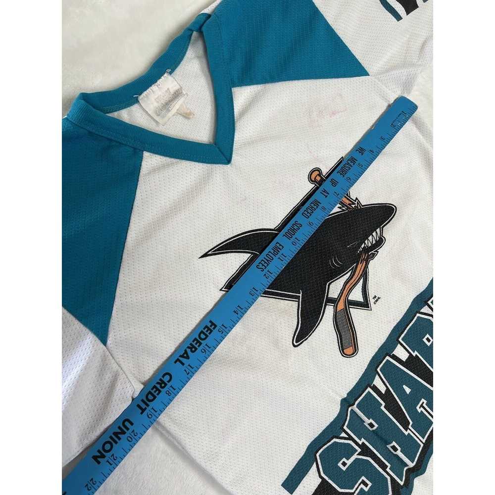 Vintage Vintage San Jose Sharks Jersey Size S/M 9… - image 5