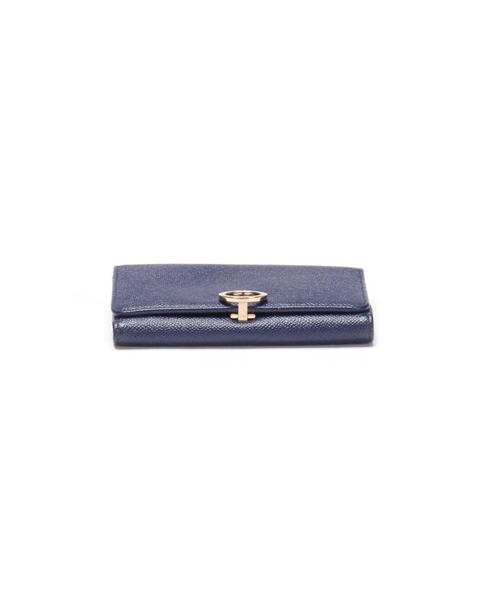 Bvlgari Blue Leather Bifold Wallet Lightly Worn &… - image 4